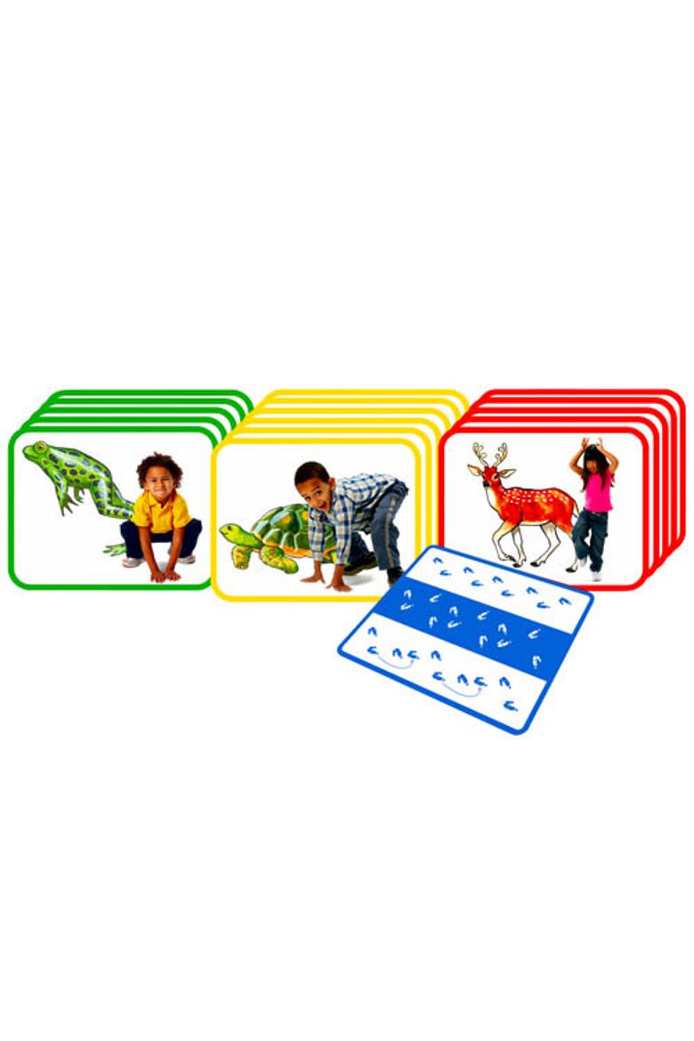 Body Poetry Animal Action Cards, Alternate, color, Multicolor