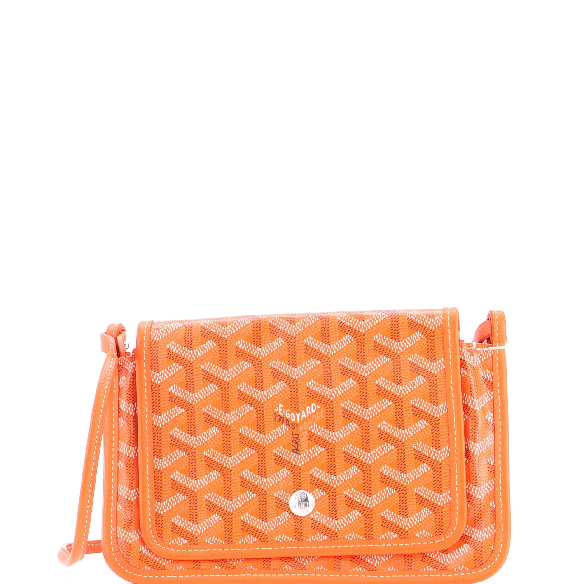 Plumet Clutch Wallet Coated Canvas, Main, color, Orange