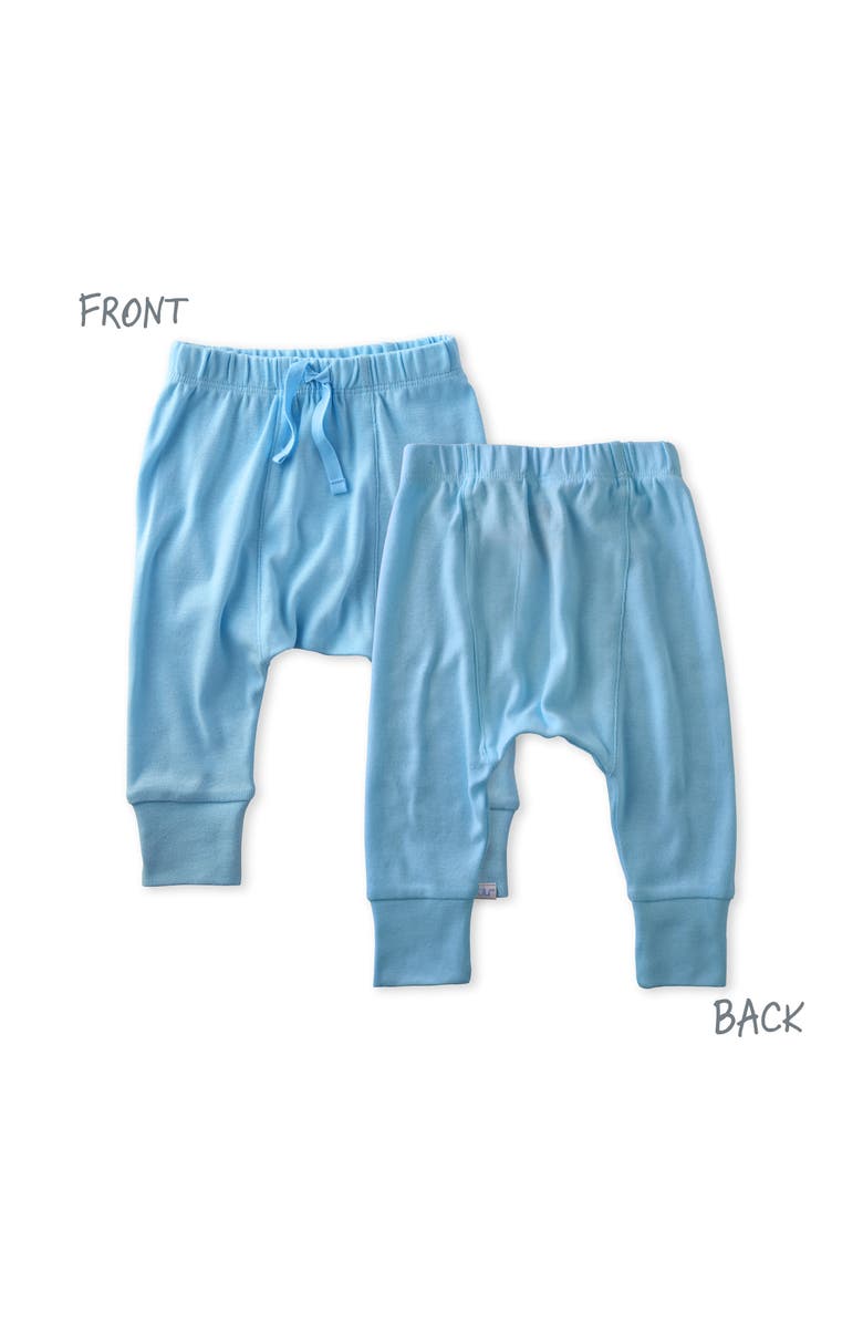 BUTTERBLU Kids' Jordan Organic Cotton Joggers, Alternate, color, Sunny Blue Rainbow
