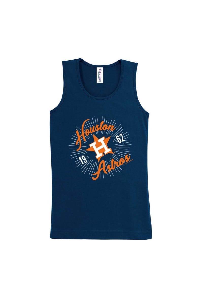 Girls Youth Soft as a Grape Navy Houston Astros Tank Top, Main, color, Navy