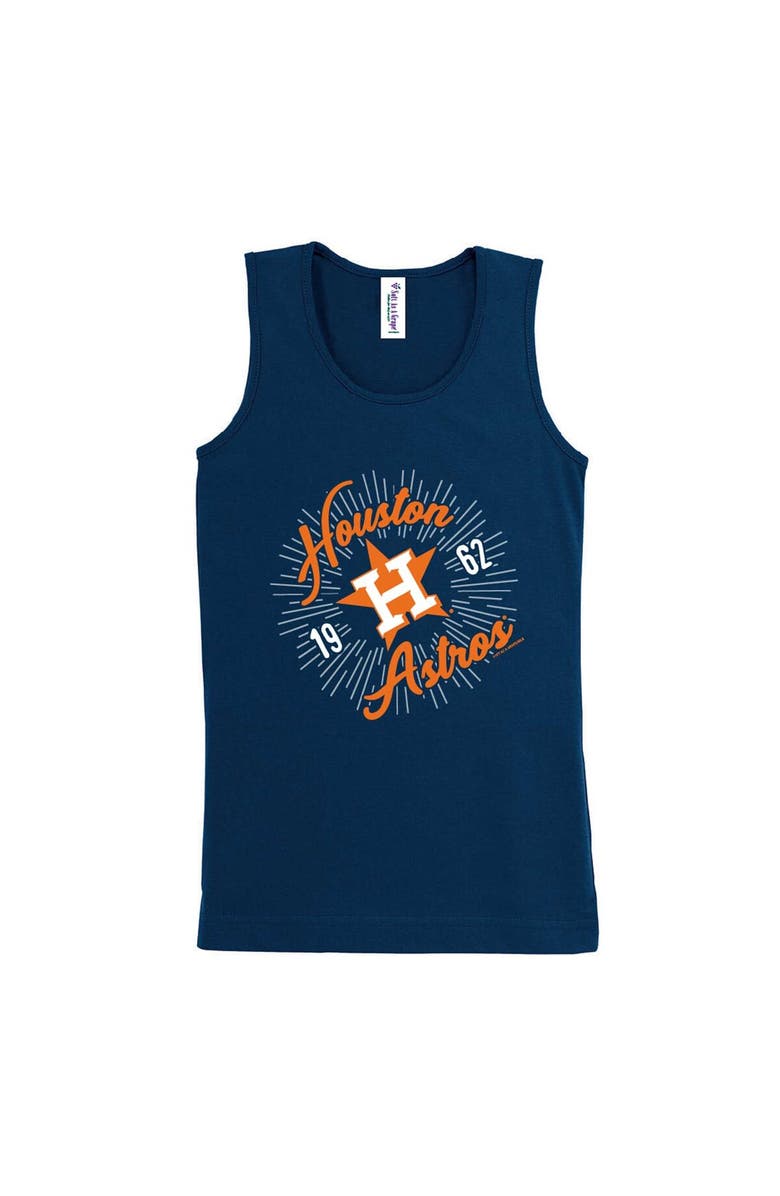 SOFT AS A GRAPE Girls Youth Soft as a Grape Navy Houston Astros Tank Top, Main, color,