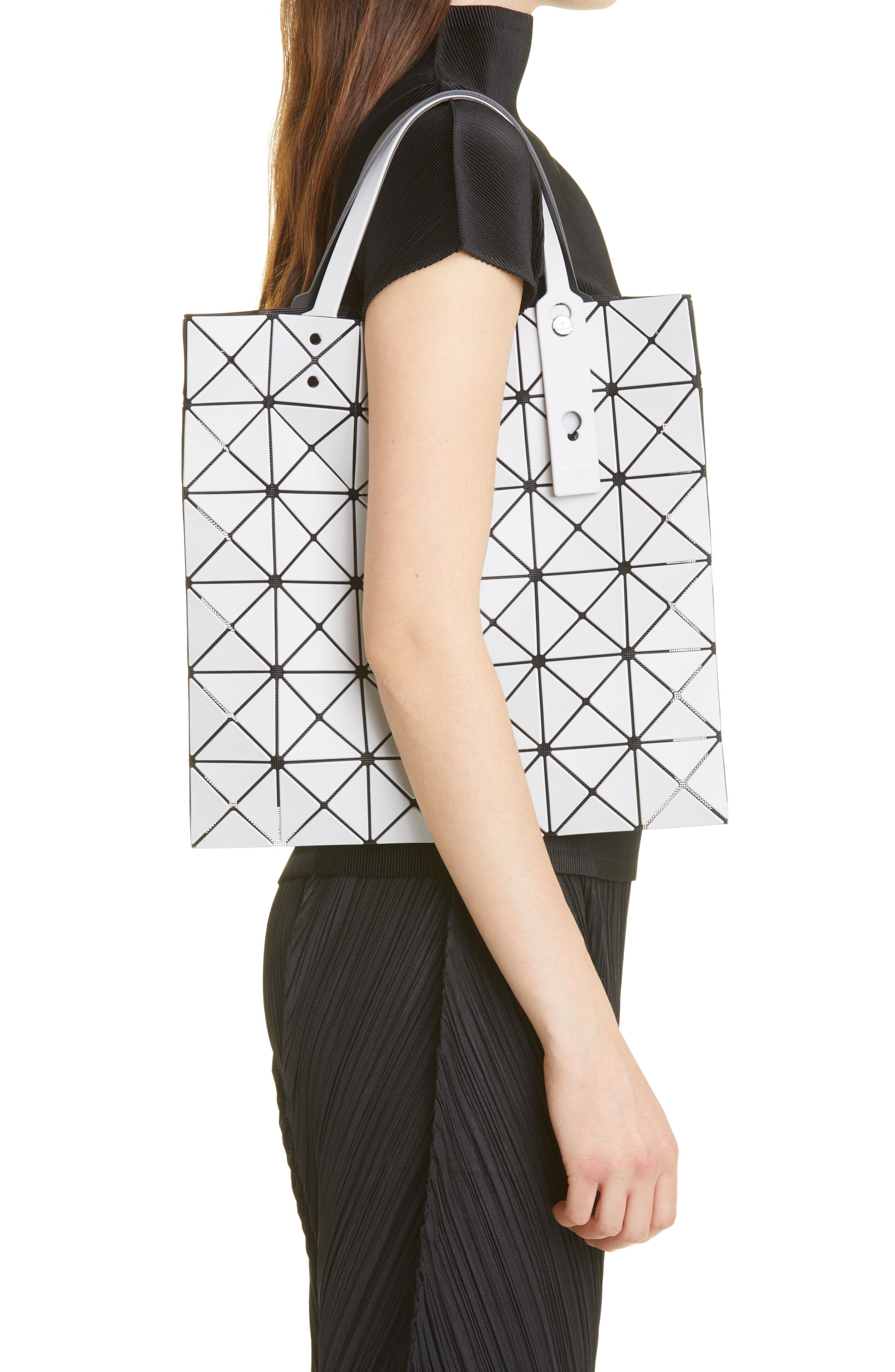 Bao Bao Issey Miyake Lucent Bicolor Tote, Alternate, color, Light Grey/ Grey