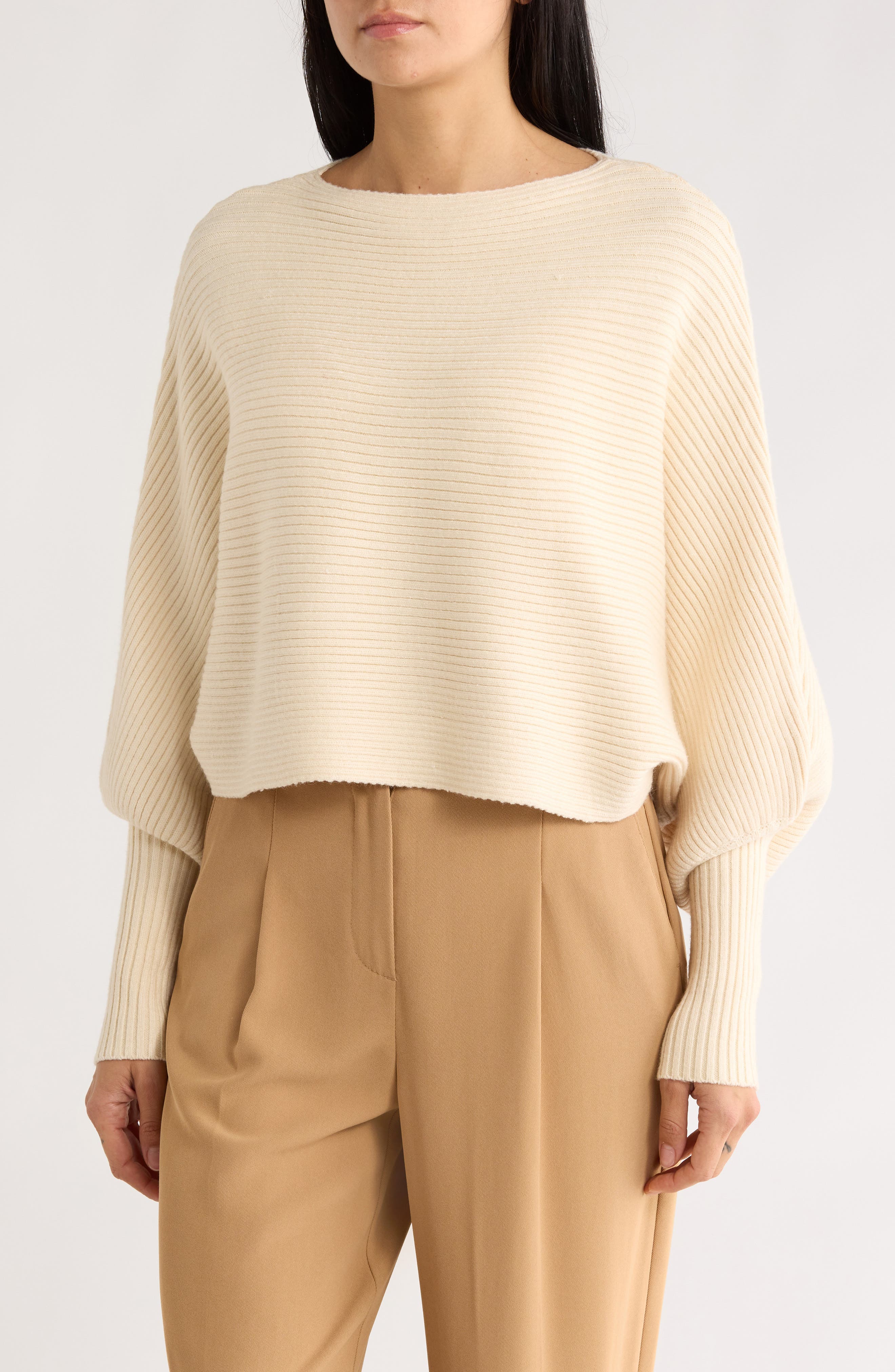 Love Token Franklin Batwing Crop Sweater