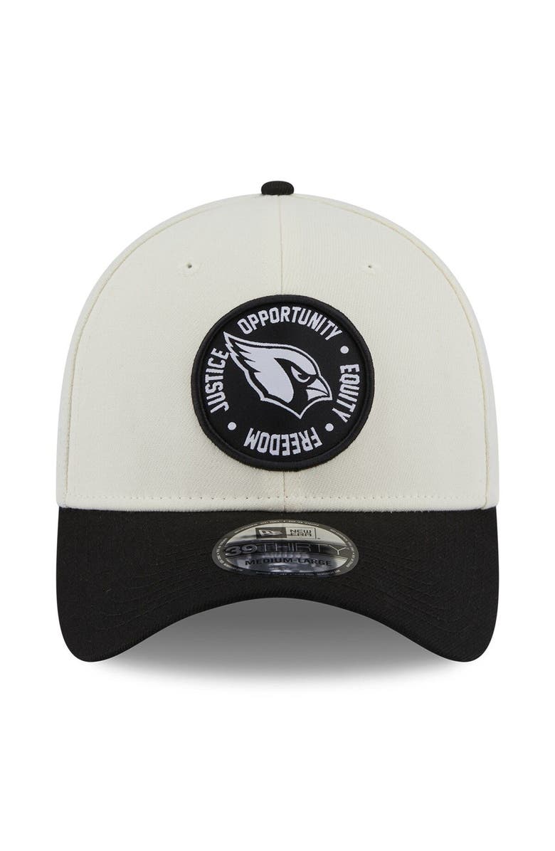 New Era Men's New Era Cream/Black Arizona Cardinals 2022 Inspire Change  39THIRTY Flex Hat, Alternate, color, 