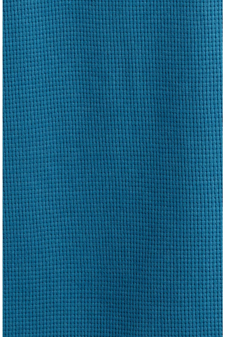 Waffle Knit Hooded Lounge T-Shirt, Alternate, color, OPEN BLUE