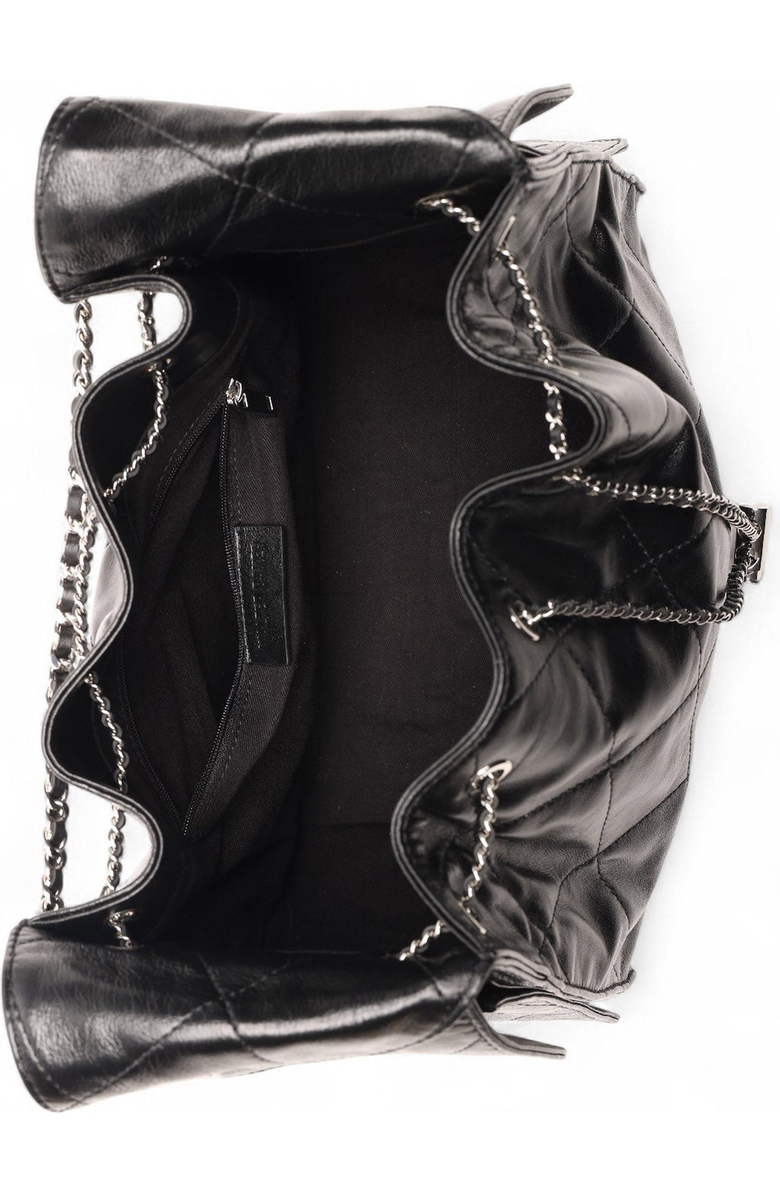 Walter Baker Valeria Quilted Bucket Bag, Alternate, color, Black