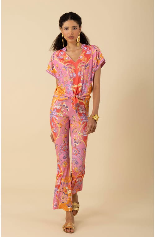 Hale Bob Kenna Jersey Flared Pant In Pink
