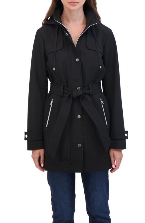 Water Resistant Hooded Softshell Jacket