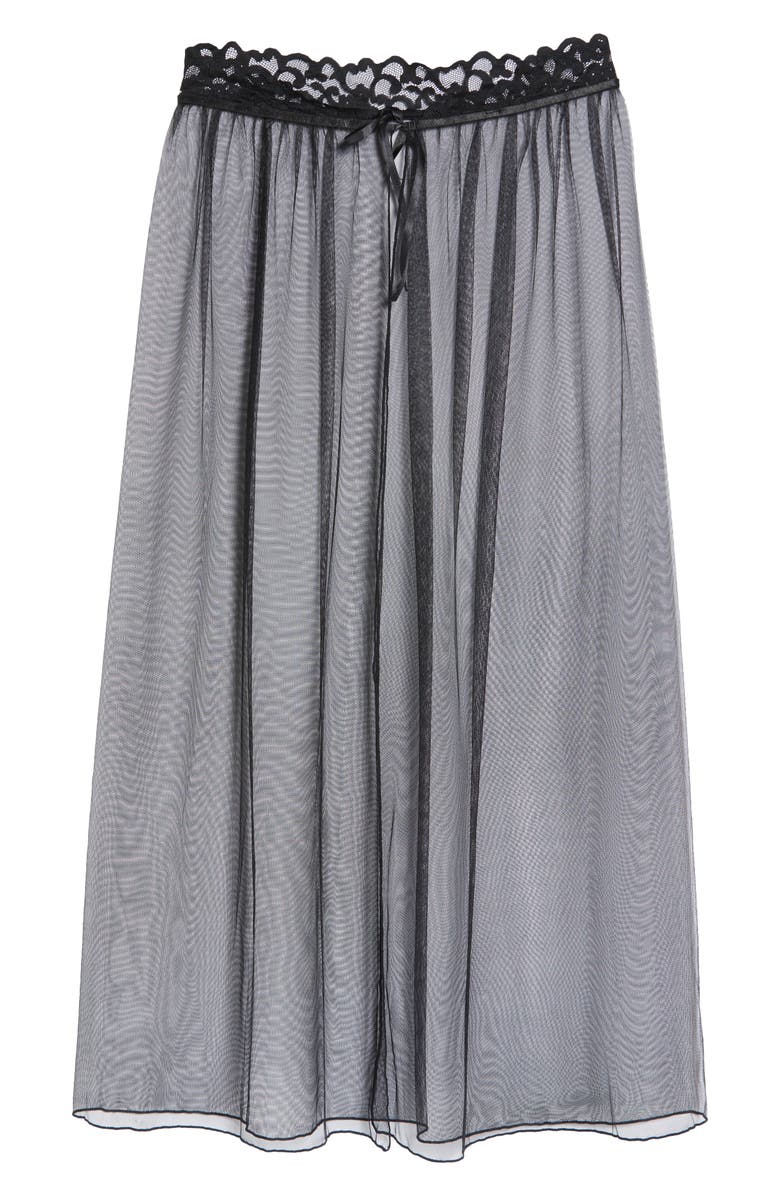 Oh La La Cheri Jeana Sheer Mesh High Waist Slip Skirt, Alternate, color,