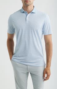 johnnie-O Cruz Stripe Performance Jersey Polo