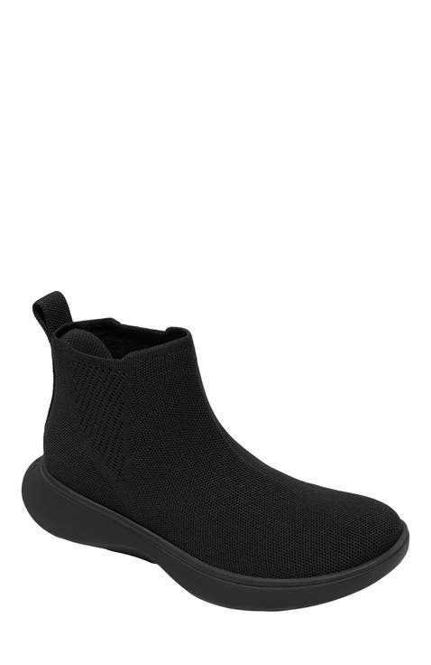 Round-Toe Slip-On Sneaker Boots