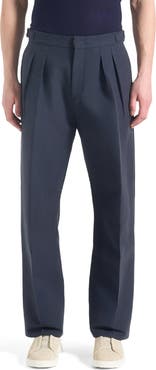Manière De Voir Nolan Twin Pleat Chino Trousers with Stitch Detail