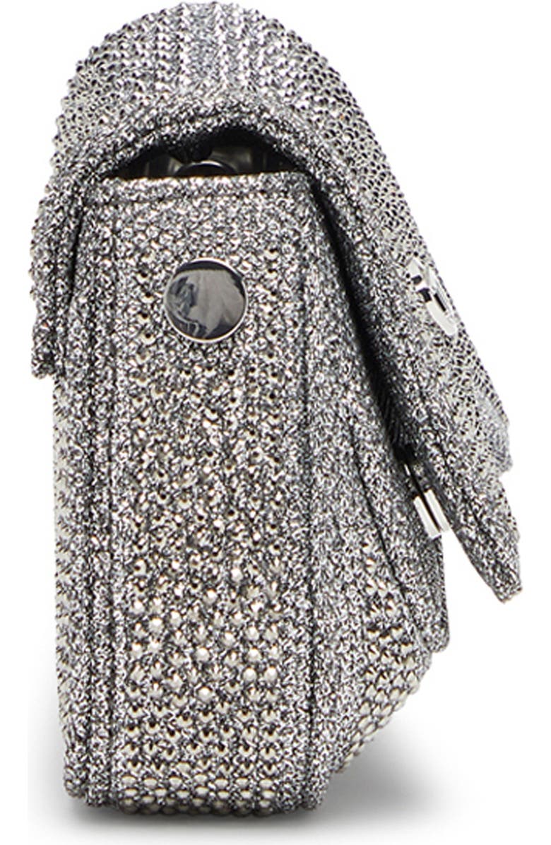 DIESEL<sup>®</sup> Small Play Crystal Embellished Shimmer Mesh Crossbody Bag, Alternate, color, Silver