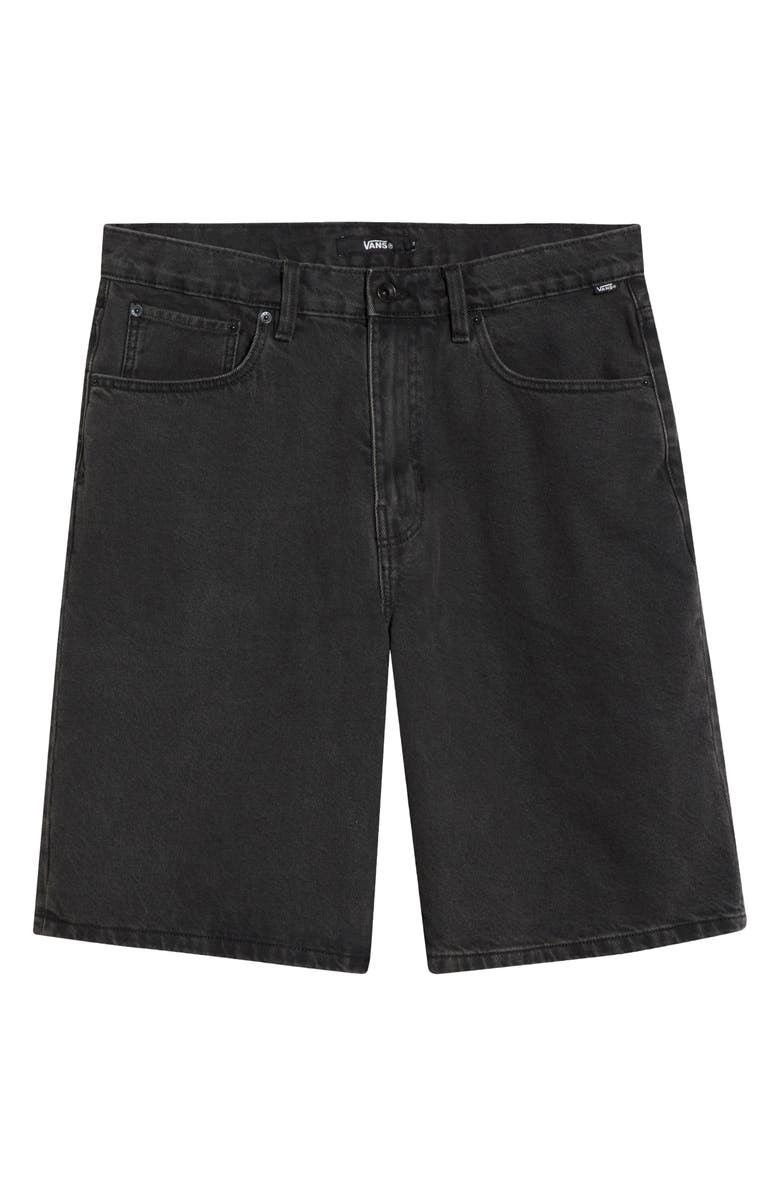 Vans Check-5 Baggy Denim Shorts, Main, color, Washed Black