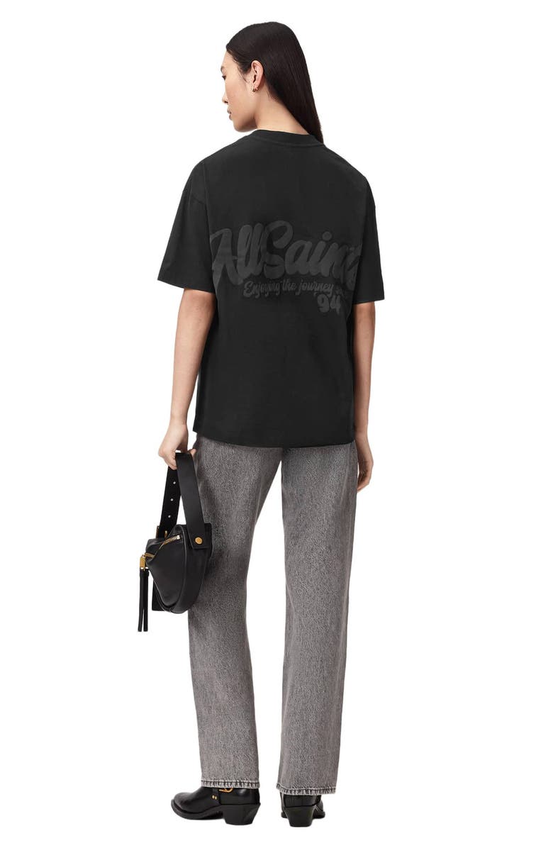 AllSaints Odyssey Cotton Graphic T-Shirt, Alternate, color, Black