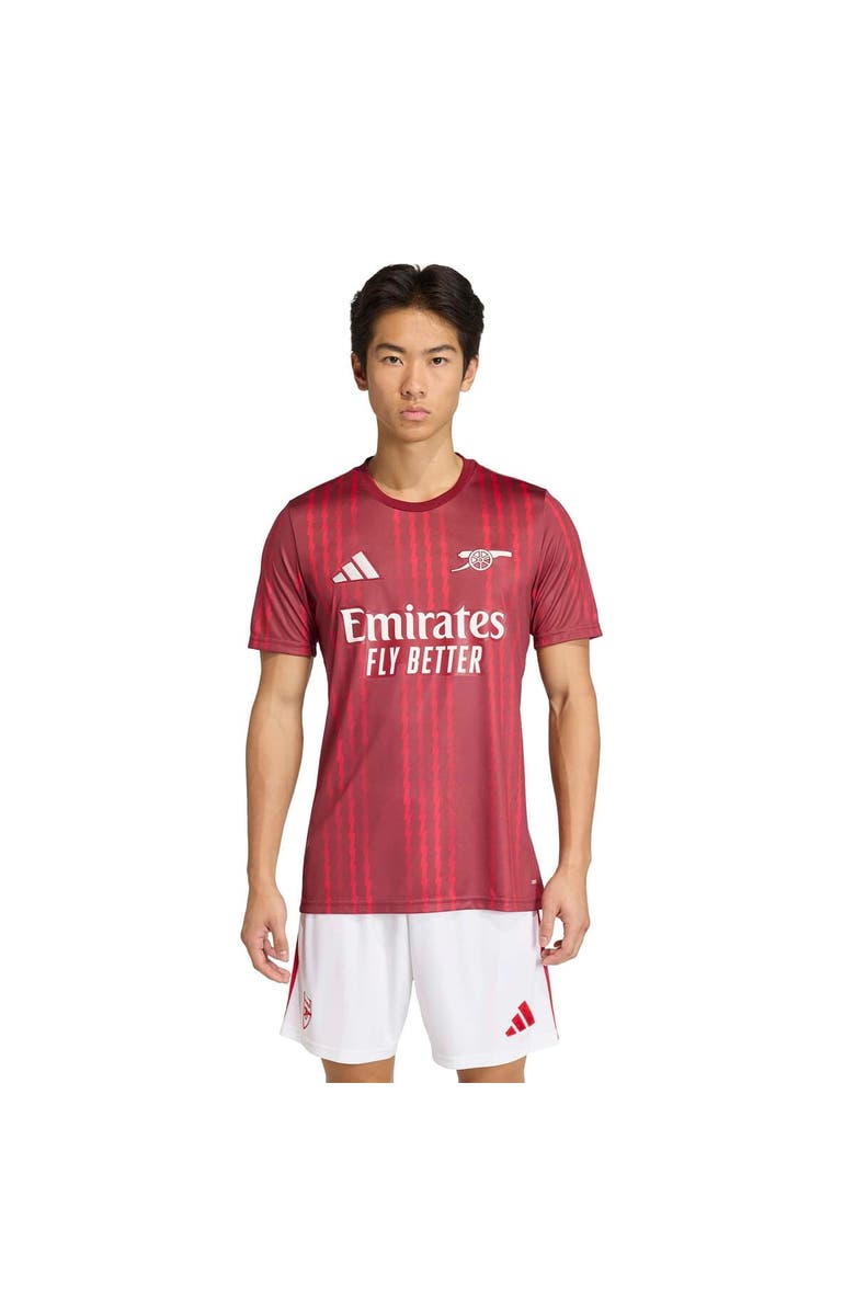 adidas Men's adidas  Red Arsenal 2025/26 Pre-Match Training Jersey, Main, color, Red