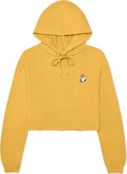 Dalix Heartly Ghost Cropped Hoodie