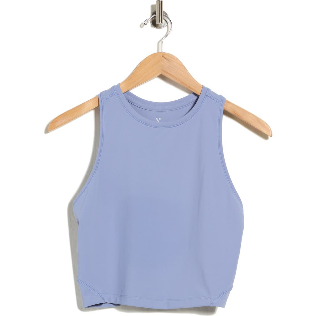 Yogalicious Kyra Nude Tech High Neck Tank In Cloud Mist