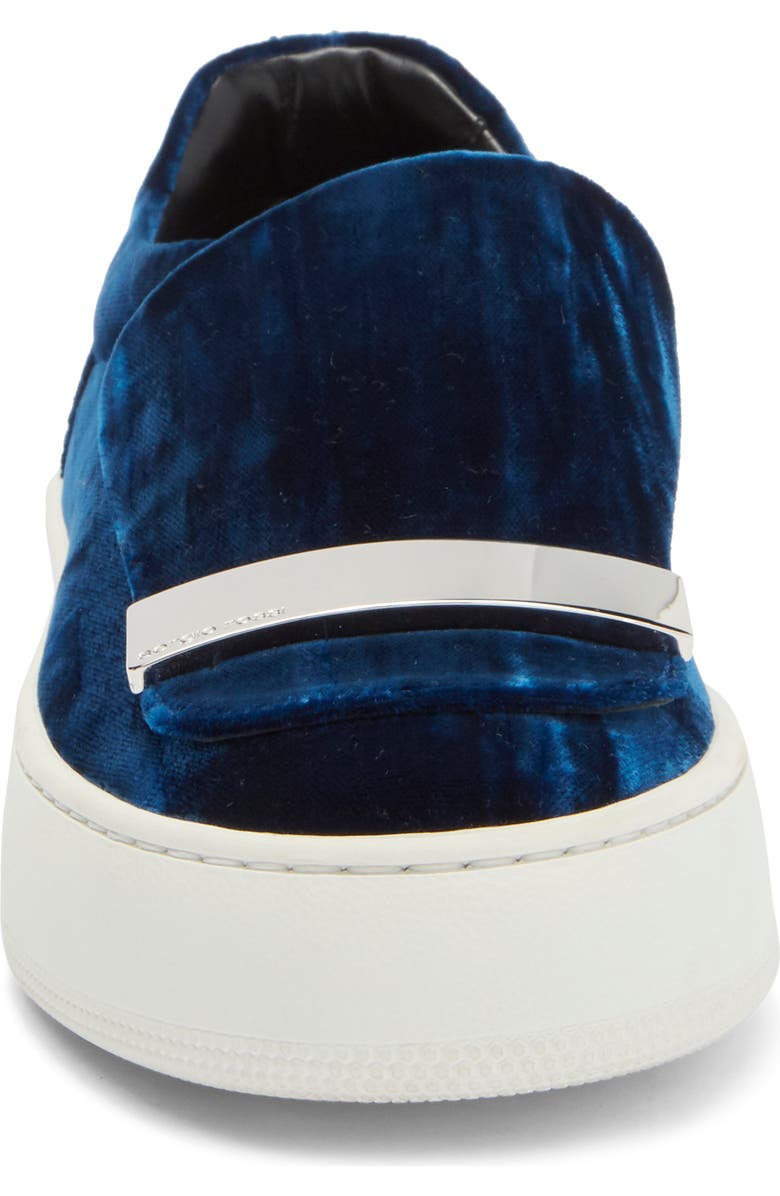 Sergio Rossi Velvet Slip-On Sneaker, Alternate, color,