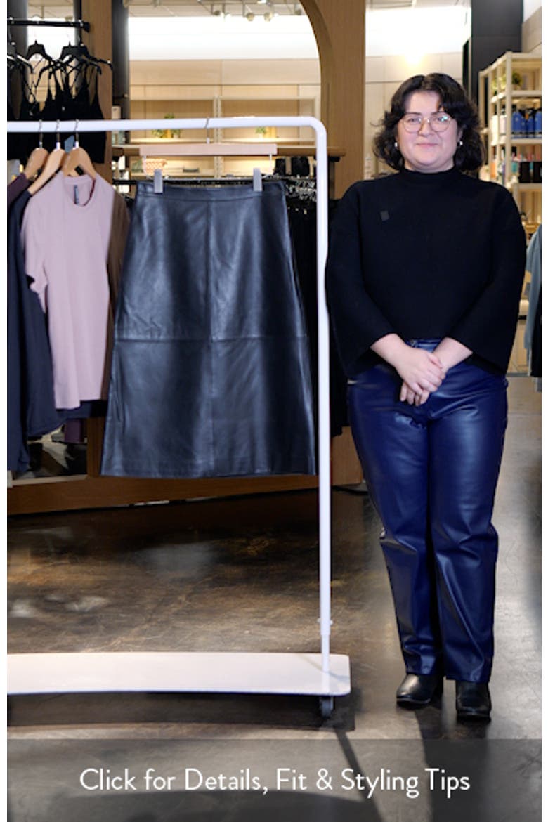 Leather A-Line Skirt video