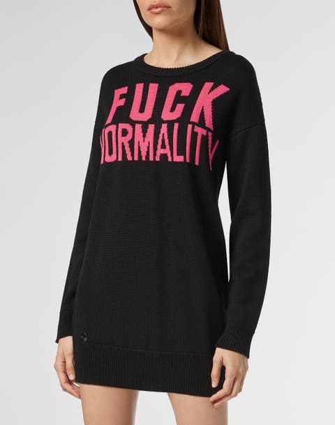 Pullover Round Neck Ls Statement Women