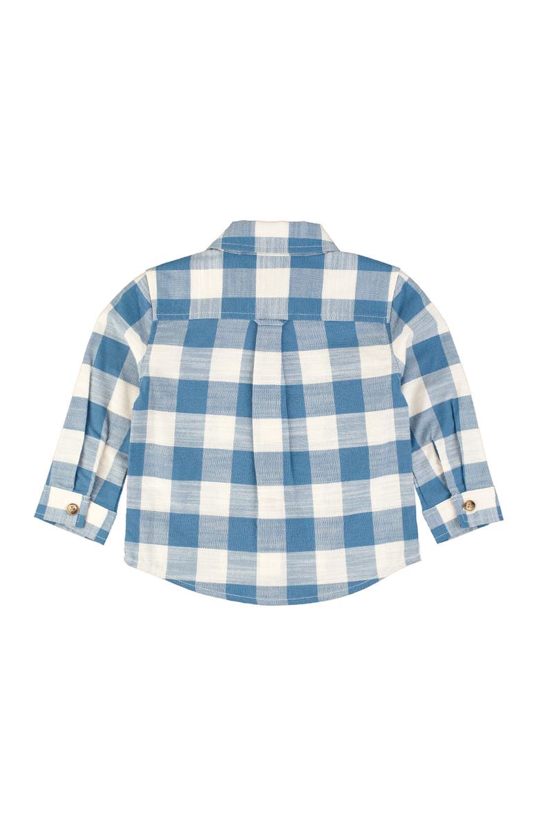 RuggedButts Baby Boys Long Sleeve Button Down Shirt, Alternate, color, 