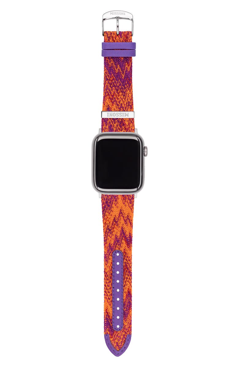 Missoni Multicolor Authentic Zigzag 24mm Textile Apple Watch<sup>®</sup> Watchband, Alternate, color,