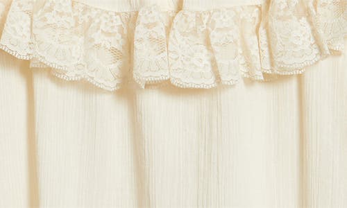 Love The Label Brandi Ruffle Yoke Top In Neutral