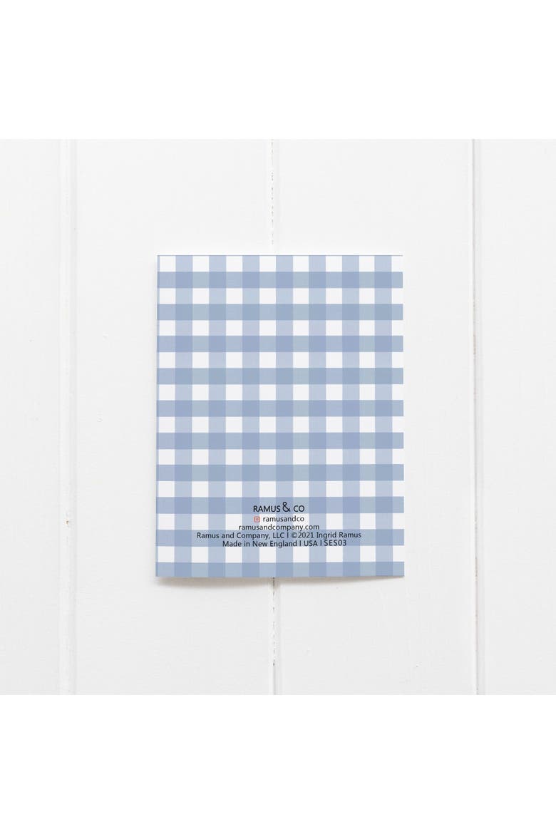 Blue Picnic Gingham Greeting Card Pack Set, Alternate, color, Multi-Pack