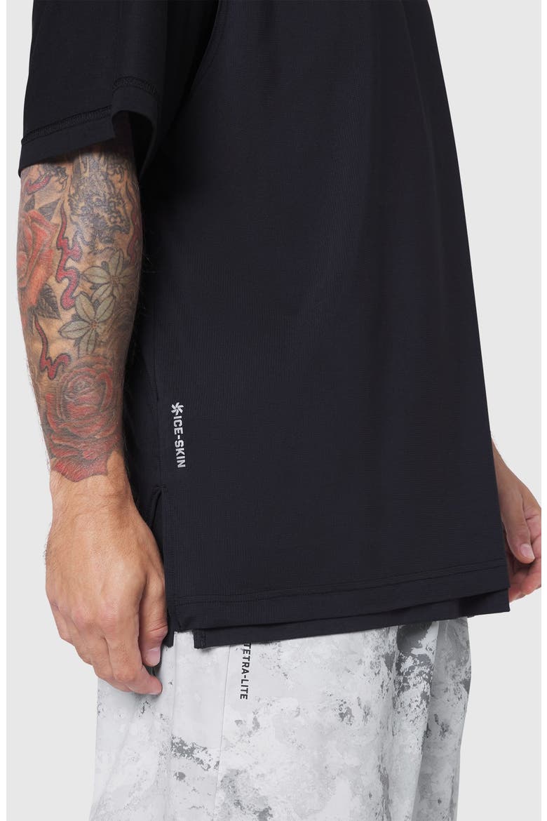 Supima Ice Skin Reversible Tee, Alternate, color, Black / Black