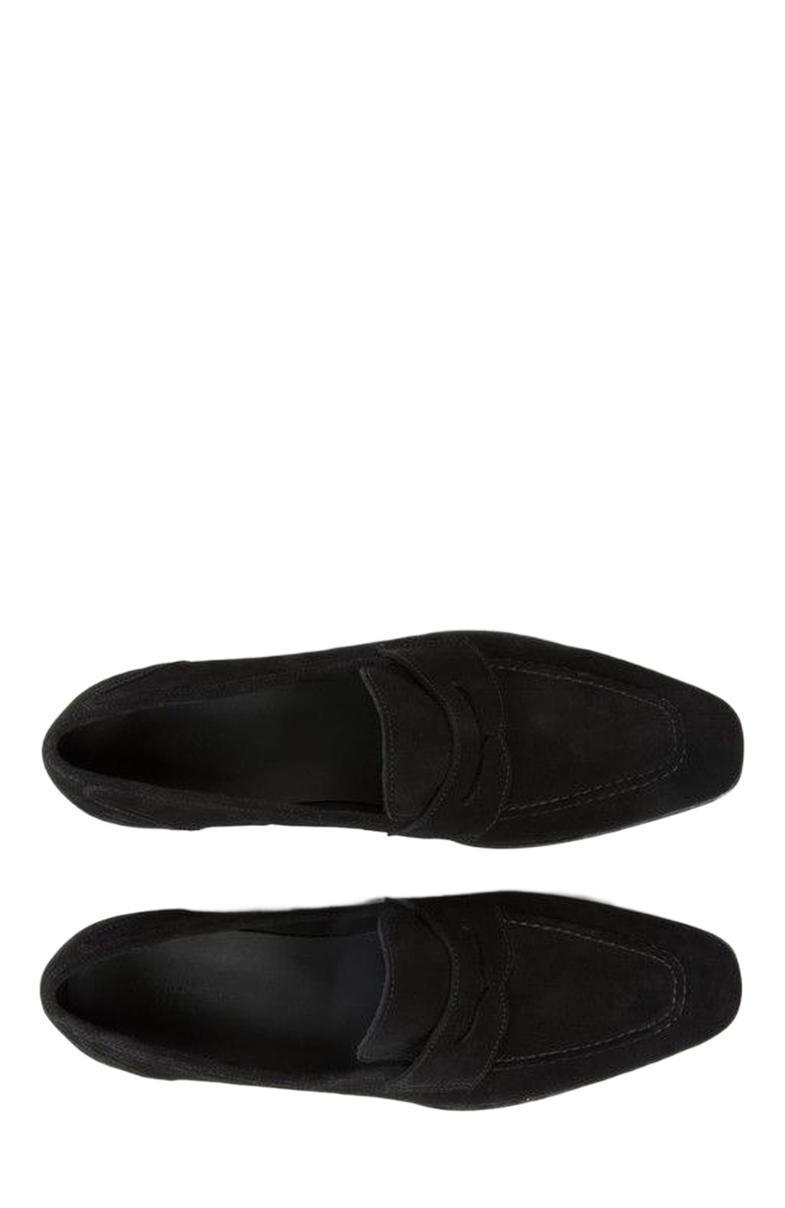 Anthony Veer Belmont Penny Loafer, Alternate, color, Velvet Noir Black