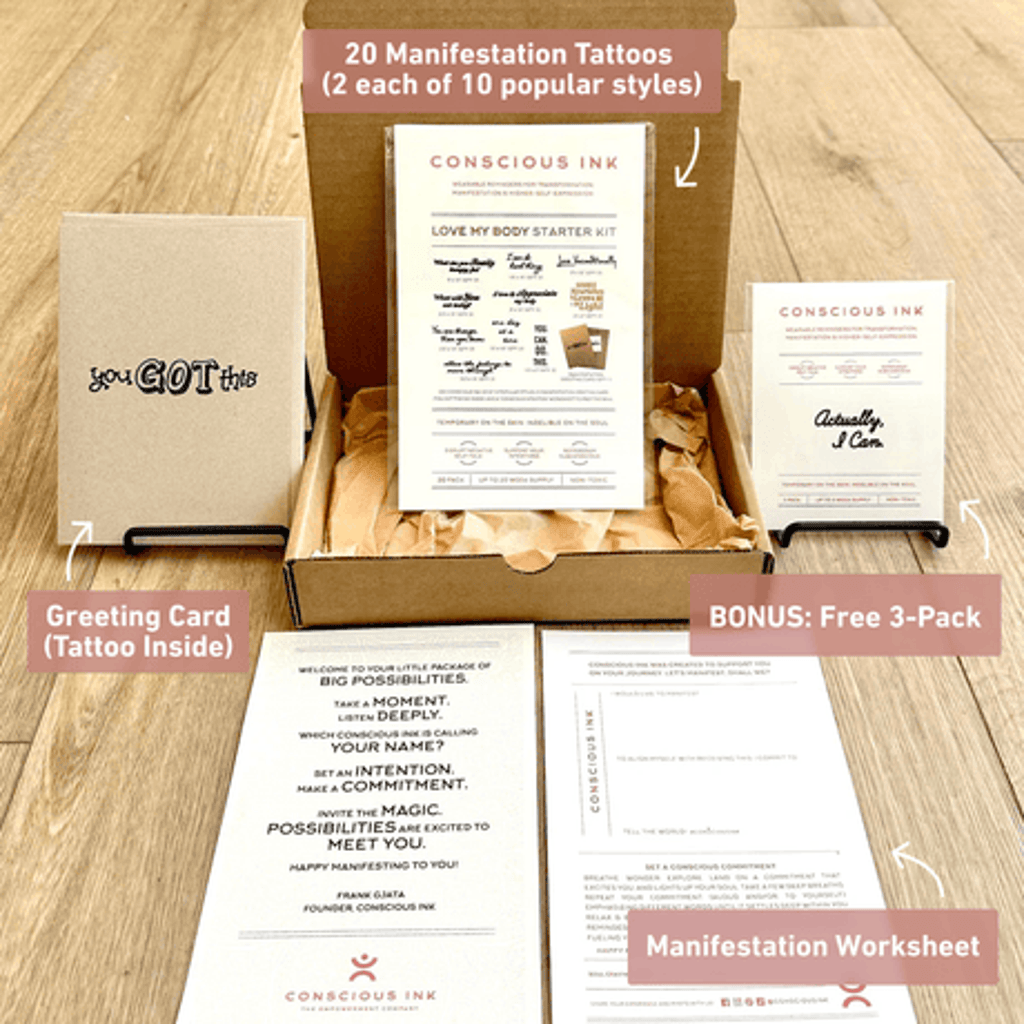 Love My Body Conscious Ink Starter Kit in White  product