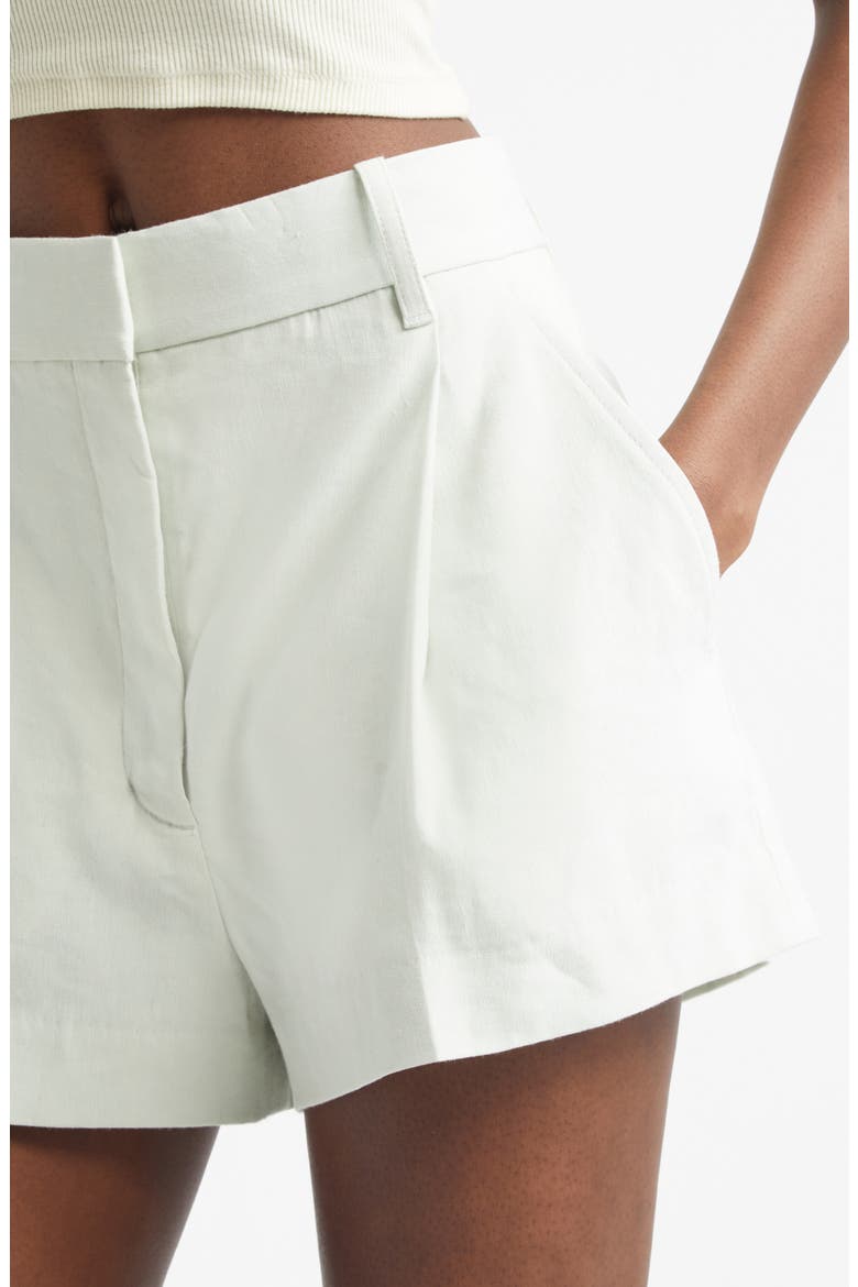 Winston Linen Blend Shorts, Alternate, color, PALE MINT