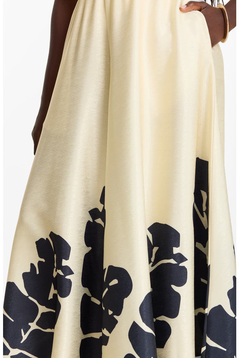 Nala Noir Wide-Leg Palazzo Jant Pants, Alternate, color, Nala Noir
