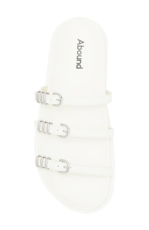 Abound Aimbee Slide Sandal In Ivory Croco