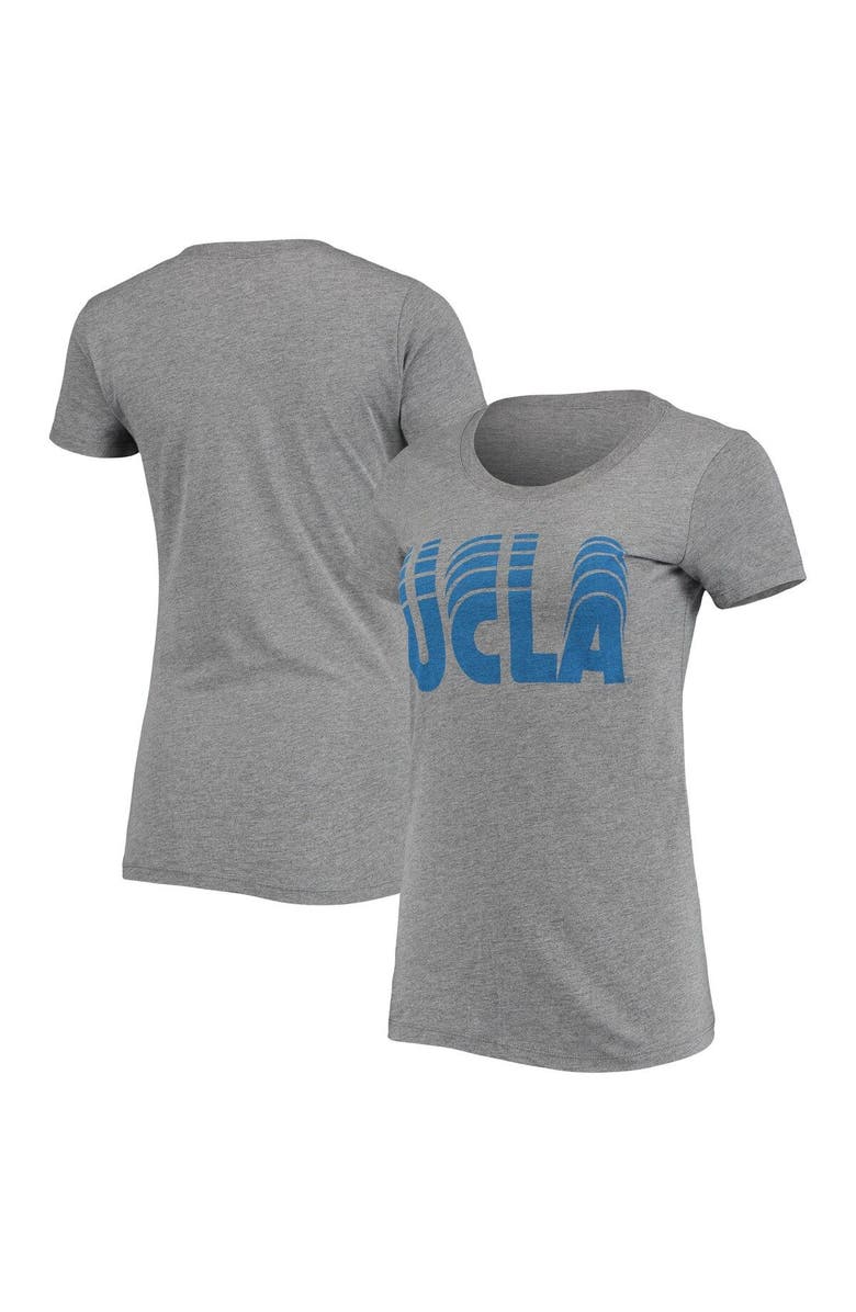 HOMEFIELD Women's Homefield Heather Gray UCLA Bruins Vintage Wordmark Tri-Blend T-Shirt, Main, color, 