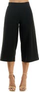 Nina Leonard Elastic Waist Culotte Pants