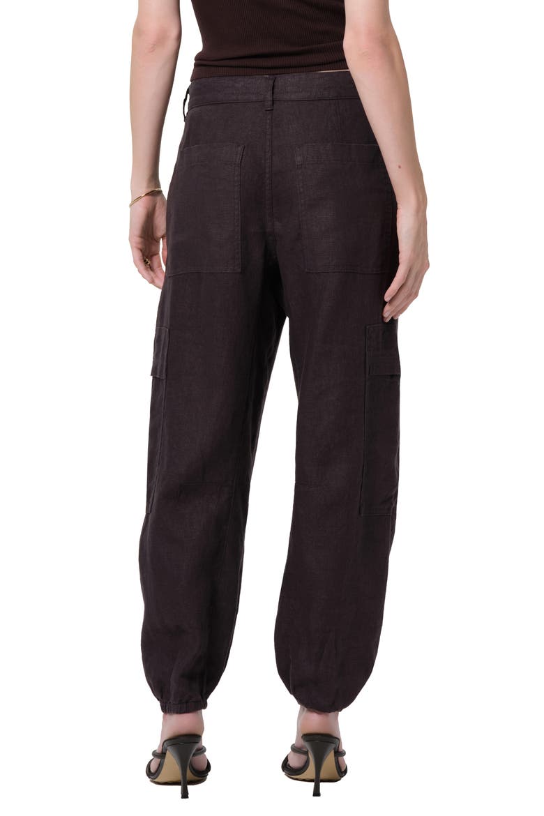 Ciela Linen Utility Joggers, Alternate, color, CHARCOAL DARK GREY