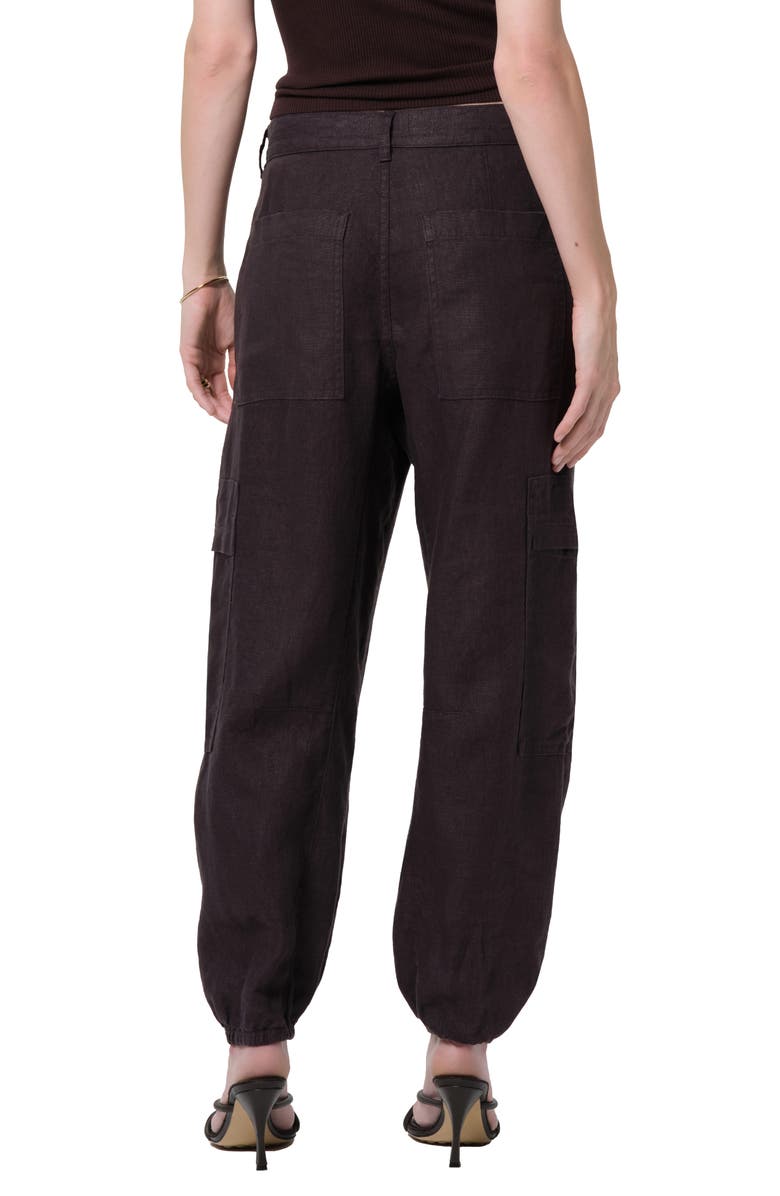 Citizens of Humanity Ciela Linen Utility Joggers, Alternate, color, Charcoal Dark Grey