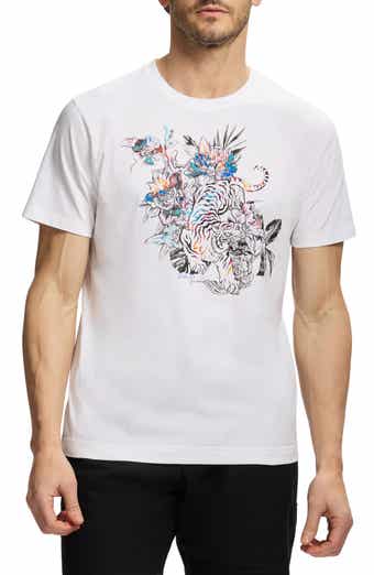 Robert Graham Jungle Tiger Knit Graphic T-Shirt