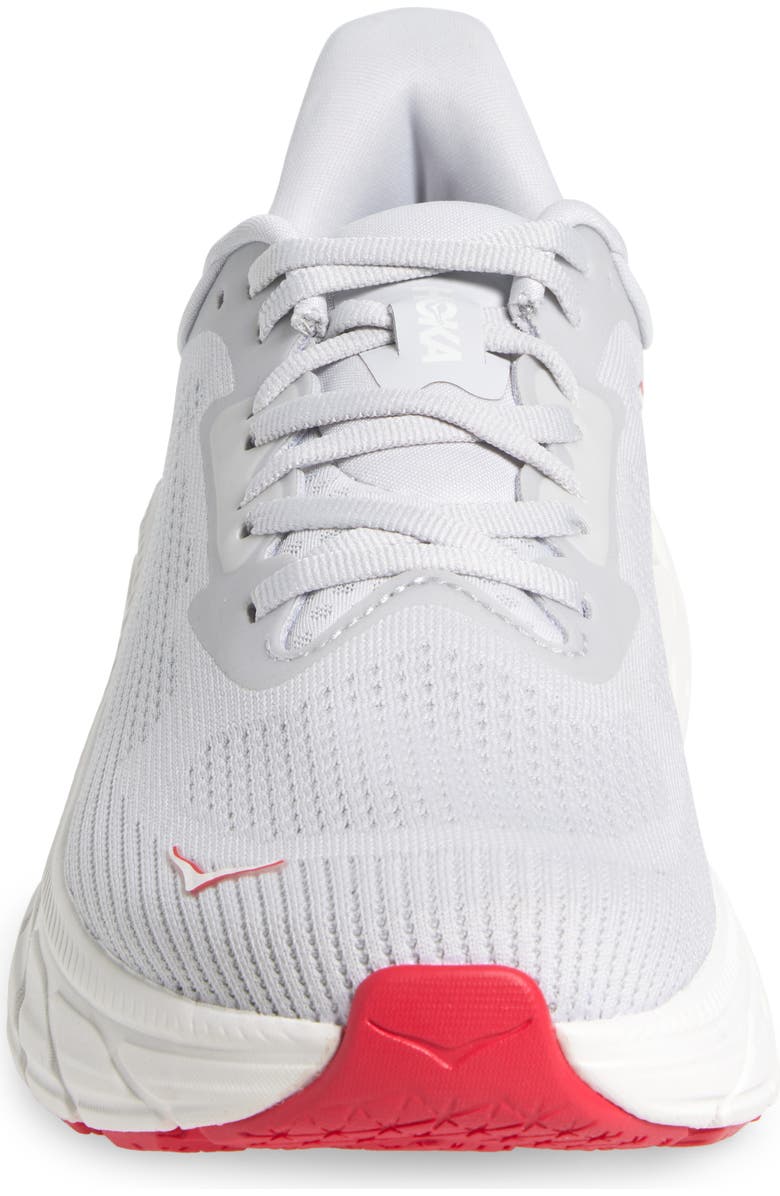 HOKA Arahi 7 Running Shoe, Alternate, color, Cosmic Grey / Ruby Red