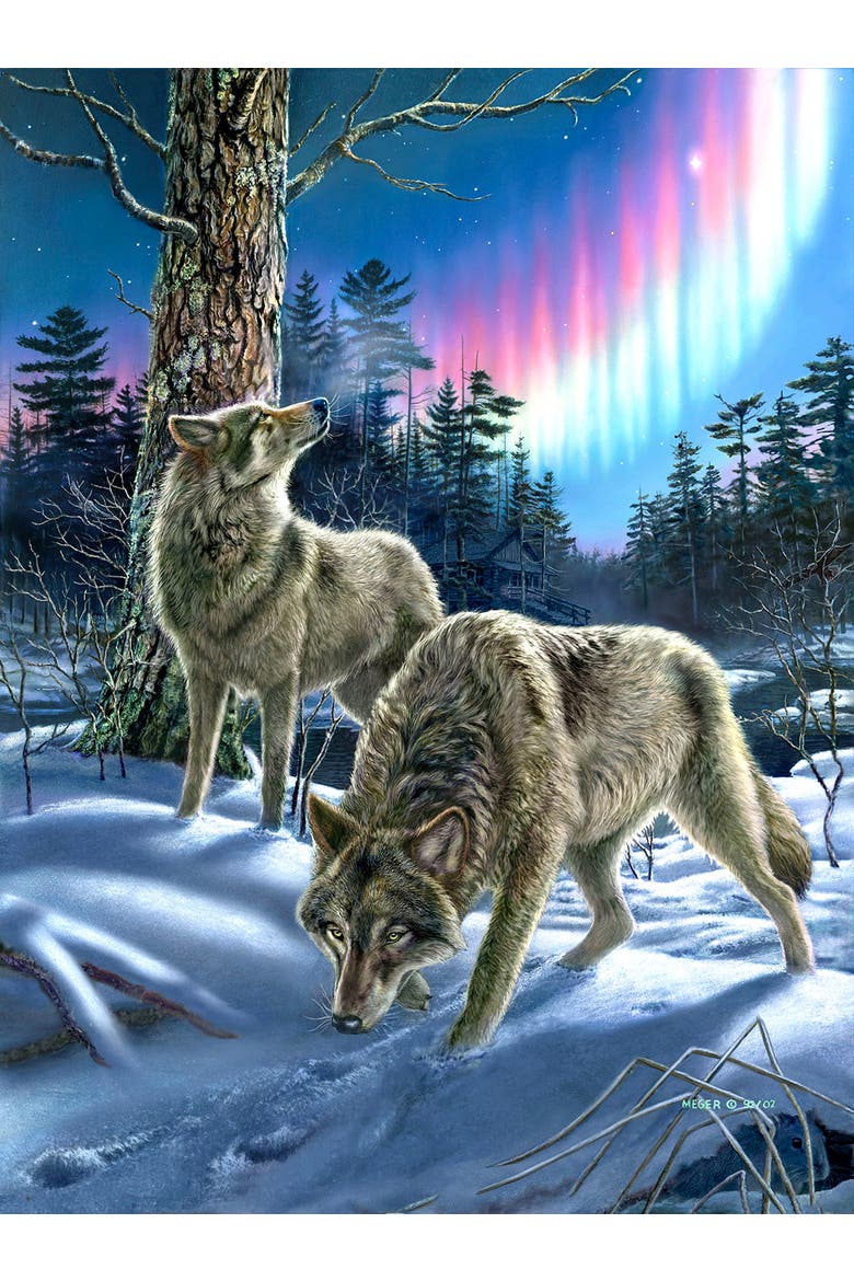 Wolves and Lights 1000 piece Jigsaw Puzzle for Adults, Alternate, color, Multicolor