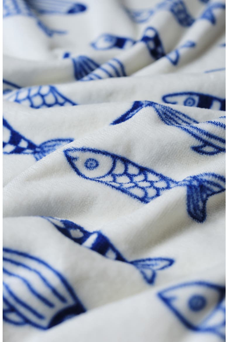 Sardines Beach Towel, Alternate, color, WHITE