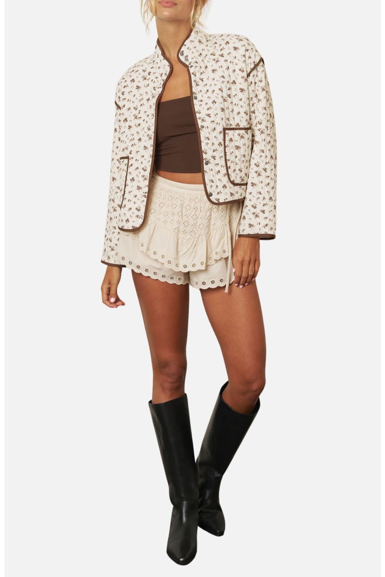 Quilted Jacket, Alternate, color, CREAM