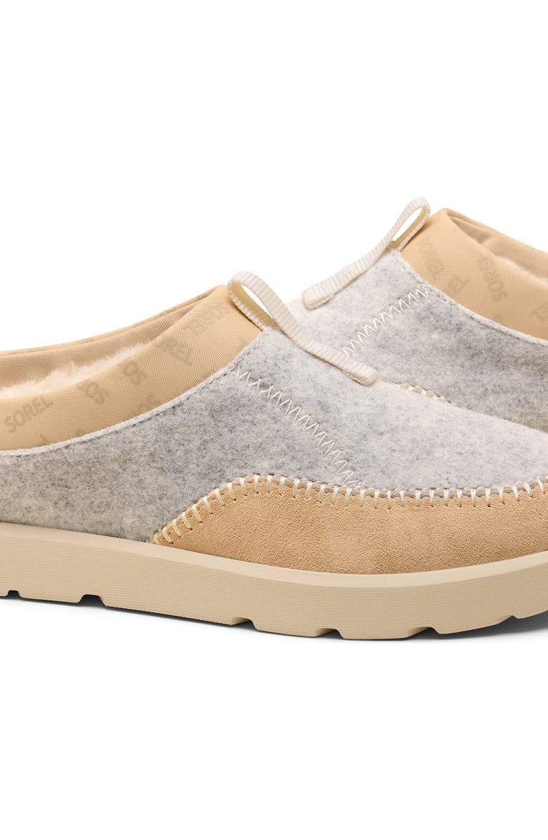 SOREL Byways<sup>™</sup> Faux Fur Lined Mule Slipper, Alternate, color, Bleached Ceramic/ Ceramic