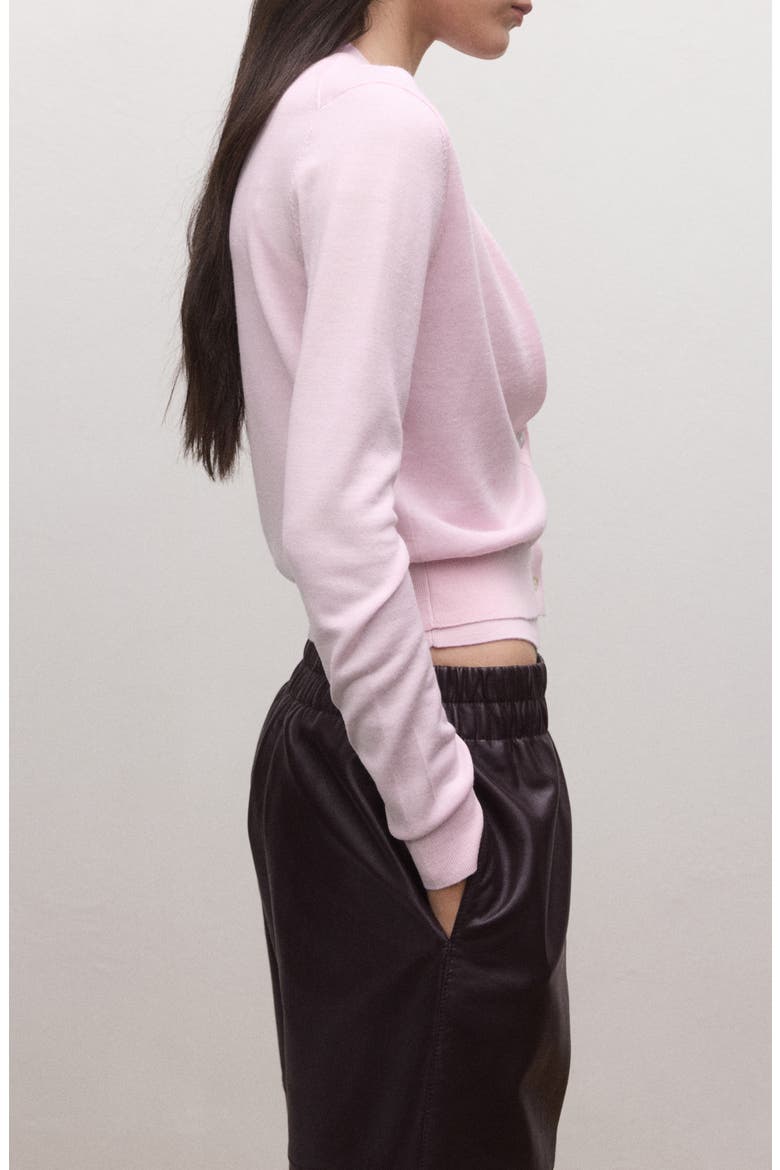 Wool Cardigan, Alternate, color, PINK