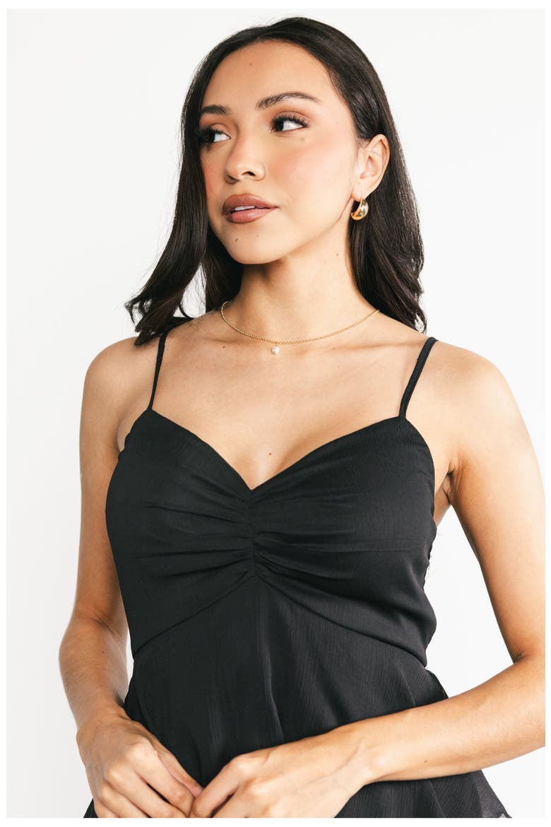 Tiana Tiered Maxi Dress, Alternate, color, Black