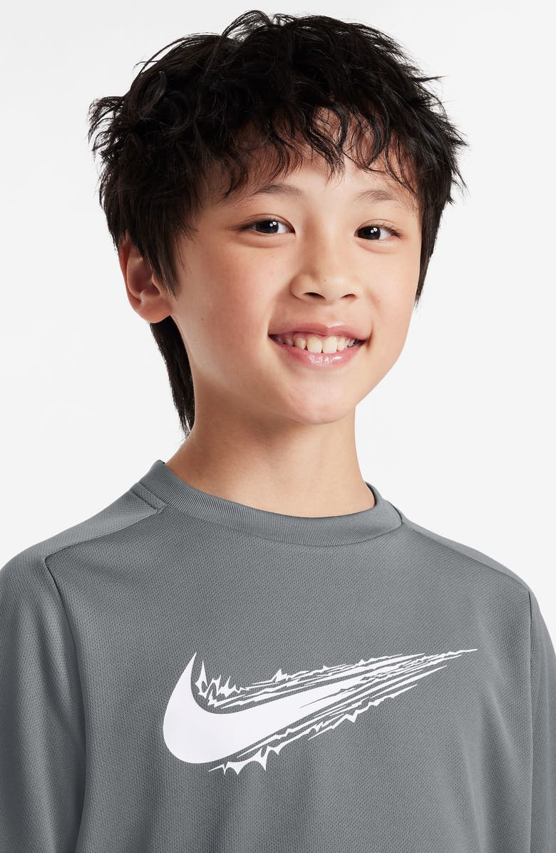 Nike Kids' Graphic T-Shirt, Alternate, color, 084 Smkgry/White