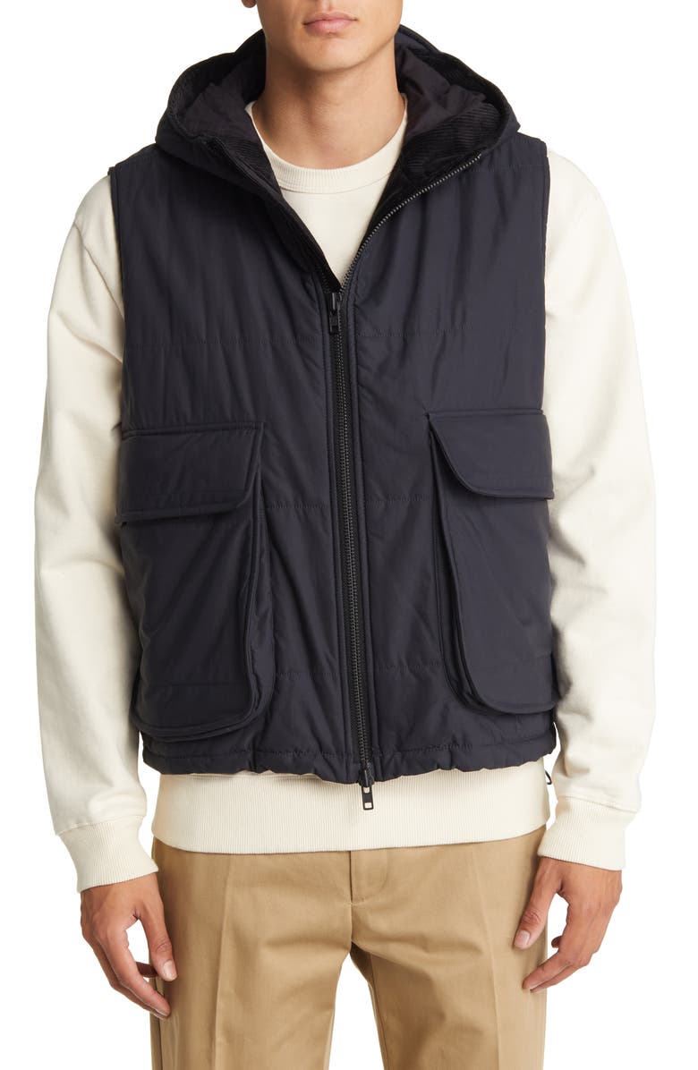 Oliver Spencer Malvern Full Zip Cotton Blend Vest, Alternate, color, 