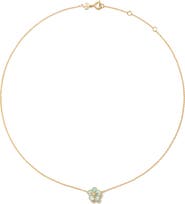 Tory Burch Forget Me Not Mother of Pearl Pendant Necklace